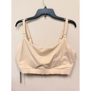 SKIMS FITS EVERYBODY Maternity Pumping Scoop Bralette - Sand Size 4X NWT #1874